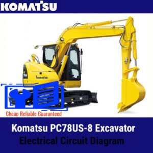 Komatsu PC78US-8 excavator electrical circuit diagrams, showcasing essential wiring and electrical connections for maintenance