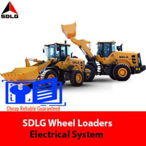 Detailed illustration of the electrical system in an SDLG Wheel Loader, highlighting key parts and connections