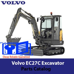 Parts catalog for Volvo EC27C excavator, detailing components and specifications for maintenance and repair