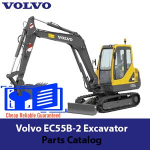 Parts catalog for Volvo EC55B-2 excavator, detailing components and specifications for maintenance and repairs