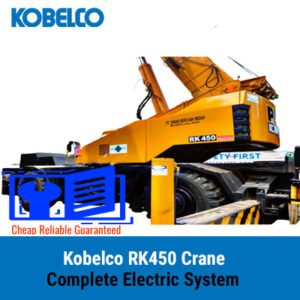 Kobelco RK450 crane's electric system displayed, illustrating key components and connections for optimal performance