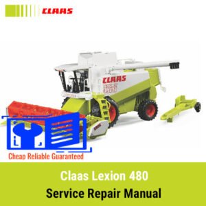 Claas Lexion 480 service repair manual, showcasing detailed diagrams and instructions for maintenance and repairs