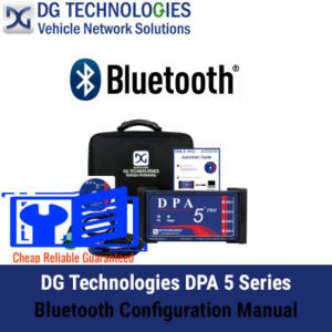 DG Technologies DPA 5 Series Bluetooth Configuration Manual cover featuring the title and a graphic design element