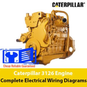 Detailed electrical wiring diagrams for the Caterpillar 3126 engine, showcasing connections and components