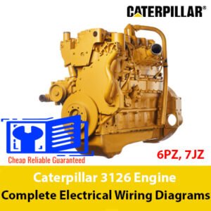 Comprehensive wiring diagrams for the Caterpillar 3126 engine, highlighting electrical connections and component arrangements