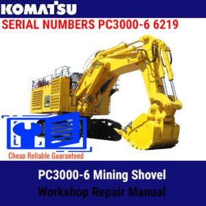Komatsu PC3000-6 Mining Shovel Workshop Repair Manual showcasing technical drawings and essential repair information