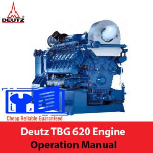 Deutz TBG 620 engine operation manual, displaying the engine model and essential operational guidelines