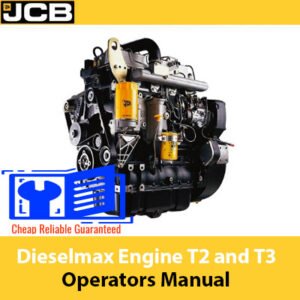 JCB Dieselmax Engine T2 and T3 Operators Manual cover featuring engine specifications and operational guidelines