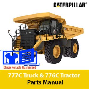 Parts manual for Caterpillar 777C and 776C tractors, showcasing essential components and assembly instructions