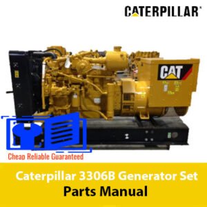 Parts manual for Caterpillar 3306B Generator Set, showcasing diagrams and specifications for maintenance and repairs