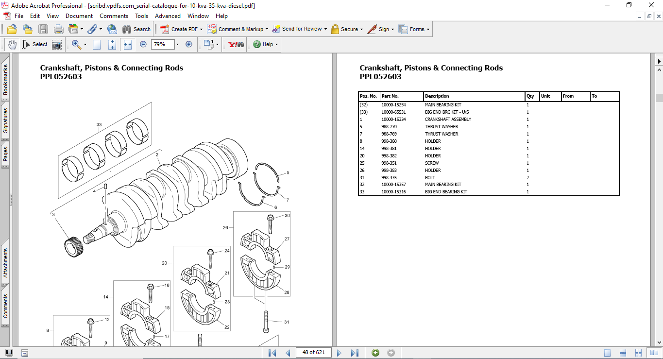 FG WILSON 10 kVA - 35 kVA Diesel Generator Spare Parts Catalogue - Image 3