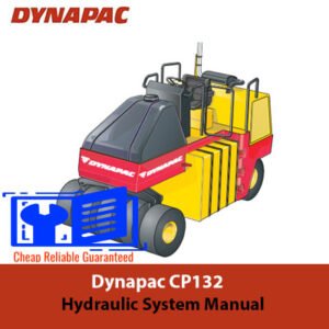 Dynapac CP132 Hydraulic System Manual cover featuring technical diagrams and specifications for maintenance and operation