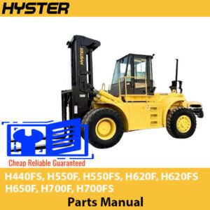 Hyster forklift parts manual covering models H440FS, H550F, H550FS, H620F, H620FS, H650F, H700F, H700FS