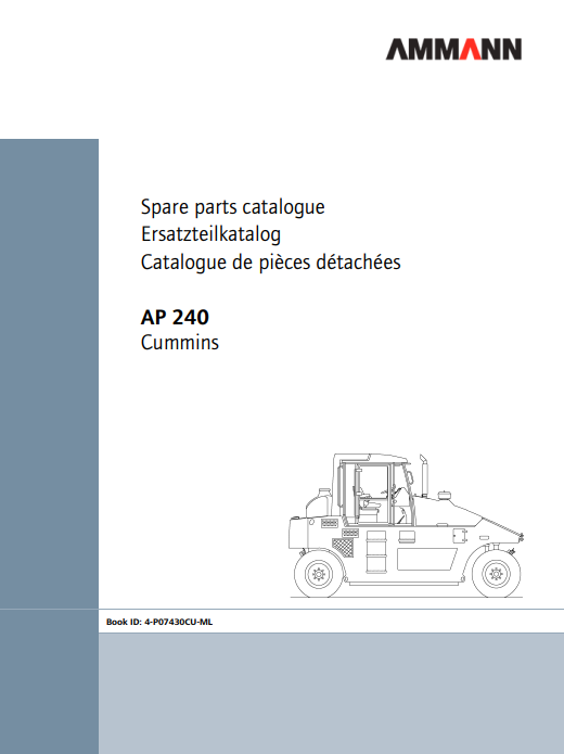 AMMANN AP240 Road Roller Spare Parts Manual - Image 2