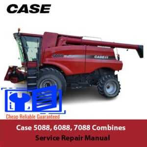 Service repair manual for Case 5088, 6088, and 7088 models, detailing maintenance and troubleshooting procedures