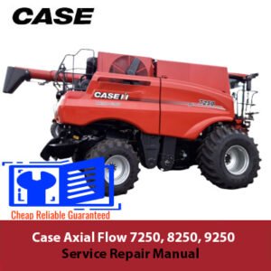 Service repair manual for Case Axial Flow 7250, 8250, and 9250 combines maintenance and troubleshooting information