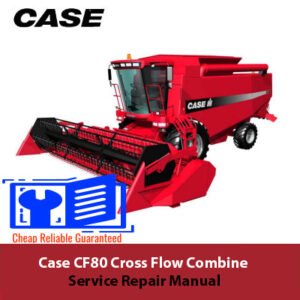 Case CF80 Cross Flow Combine Service Training Manual, displaying technical illustrations and service guidelines for operators