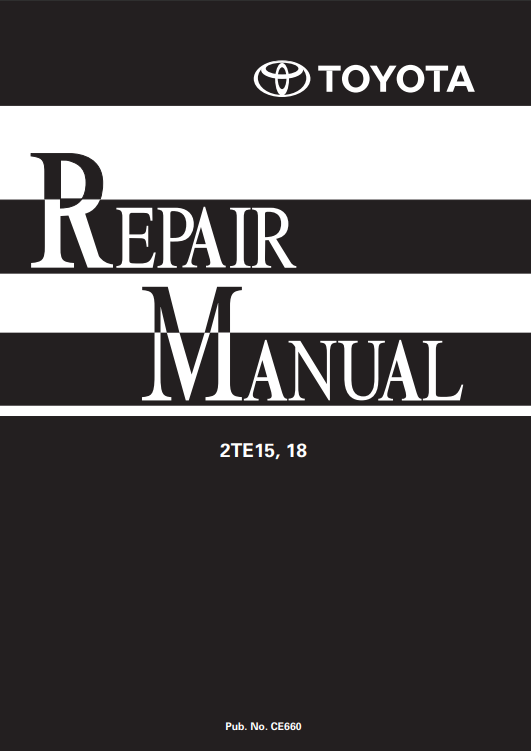 Toyota 2TE15, Toyota 2TE18 Service Repair Manual - Image 2