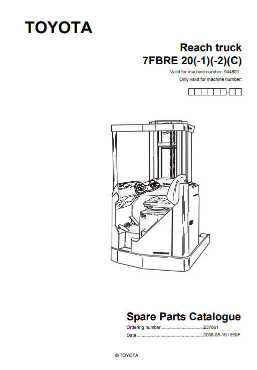 toyota forklift parts catalog online