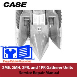 Service repair manual for Harvester Corn Pickers 2ME, 2MH, 2PR, and 1PR Gatherer Units, detailing maintenance procedures