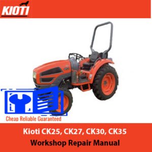 Kioti CK25, CK27, CK30, and CK35 workshop repair manual, showcasing detailed diagrams and repair instructions for maintenance