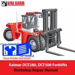 Kalmar DCF280 and DCF500 forklifts workshop repair manual, showcasing detailed diagrams and maintenance instructions