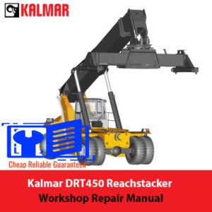 Workshop repair manual for Kalmar DRT450 Reachstacker 45 Tonnes, showcasing detailed maintenance instructions and diagrams
