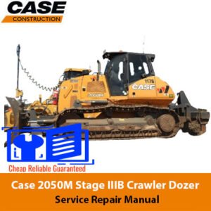 Case 2050M Stage IIIB Crawler Dozer service repair manual, showcasing detailed diagrams and maintenance instructions