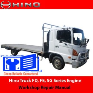 Workshop repair manual for 2003 Hino Truck FD, FE, SG Series engines J08C-TP and J08C-TR, detailing maintenance procedures