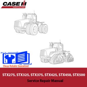 Comprehensive service manual for Case IH Steiger tractors: STX275, STX325, STX375, STX425, STX450, and STX500