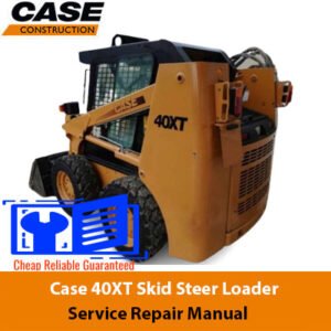 Service Repair Manual for Case 40XT Skid Steer Loader, showcasing detailed diagrams and maintenance instructions
