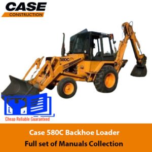 Full set of manuals for Case 580C Backhoe Loader, covering operation, maintenance, and repair instructions