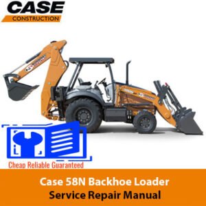 Service Repair Manual for Case 580N Backhoe Loader, showcasing detailed diagrams and instructions for effective repairs