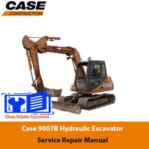 Service repair manual for Case 9007B Excavator, showcasing detailed diagrams and maintenance instructions