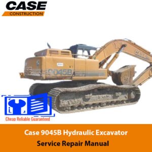 Service repair manual for Case 9060B Excavator, showcasing detailed diagrams and maintenance instructions