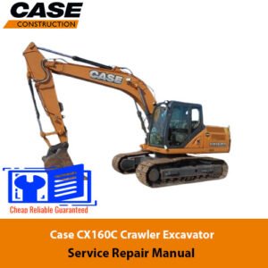 Service Repair Manual for Case CX160C Excavator, showcasing detailed diagrams and maintenance instructions