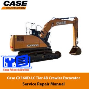 Service Repair Manual for Case CX160D-LC Excavator, showcasing detailed diagrams and instructions for effective repairs