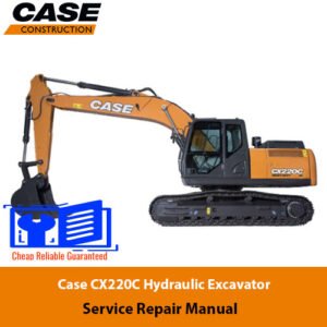 Service Repair Manual for Case CX220C Excavator, showcasing detailed diagrams and instructions for effective repairs