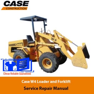 Case W4 Loader and Forklift Service Repair Manual, displaying detailed images and instructions for maintenance and repairs