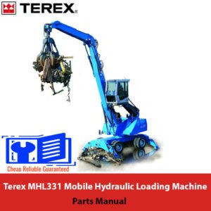 Parts manual for Terex MHL331 Mobile Hydraulic Loading Machine, showcasing diagrams and specifications for maintenance