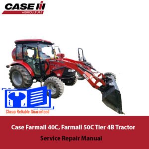 Case Farmall 40C and 50C tractor service repair manual, showcasing detailed diagrams and maintenance instructions