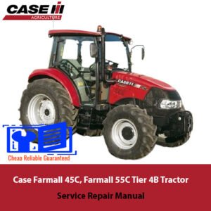 Comprehensive repair manual for Case Farmall 55C, 65C, and 75C tractors, detailing service procedures and specifications