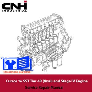 Cursor 16 SST Engine Service Repair Manual cover featuring technical illustrations and detailed service instructions