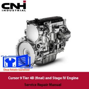 Cursor 9 Engine Service Repair Manual cover featuring technical illustrations and detailed service instructions