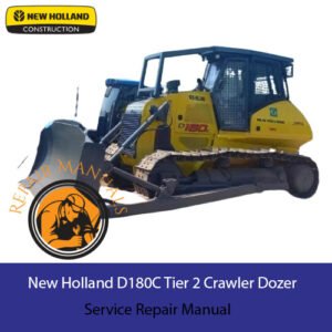 Service Repair Manual for New Holland D180C Dozer, showcasing detailed diagrams and maintenance instructions
