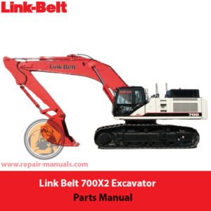 Comprehensive parts manual for Link Belt 700X2 Excavator, including illustrations and detailed parts information for repairs
