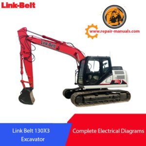 Complete electrical diagrams for the Link Belt 130X3 excavator, detailing wiring and component connections
