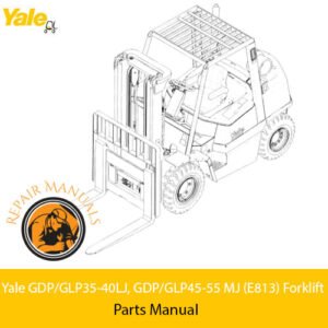Yale GDP/GLP35-40LJ and GDP/GLP45-55 MJ forklift parts manual, providing essential information on parts and maintenance