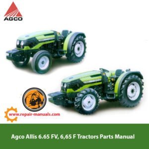 Parts manual for Agco Allis 6.65 FV and 6.65 F tractors, detailing components and maintenance information