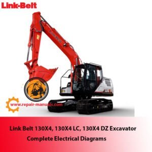 Electrical wiring diagrams for Link Belt 130X4, 130X4 LC, and 130X4 DZ excavators